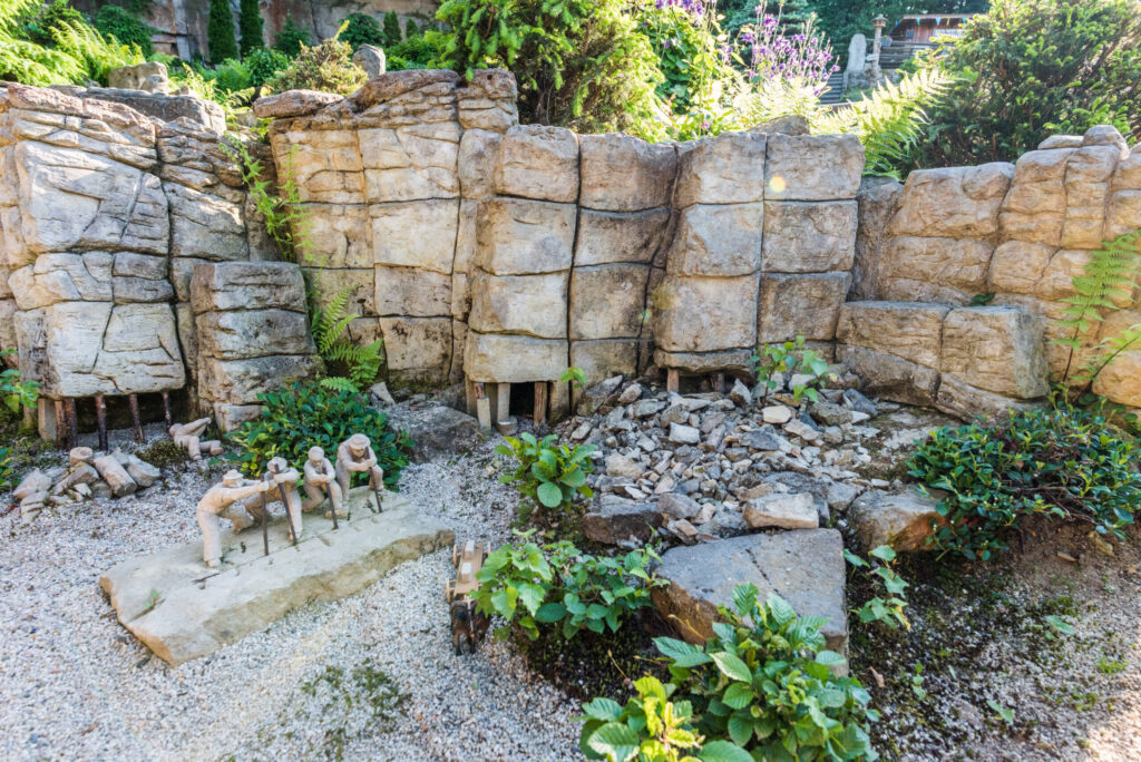Miniaturmodelle bekannter Sehenswürdigkeiten der Region im Miniaturpark Kleine Sächsische Schweiz