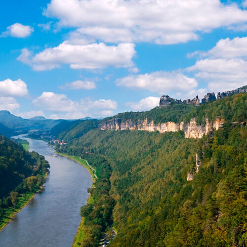 Blick auf die Elbe bei Bad Schandau
